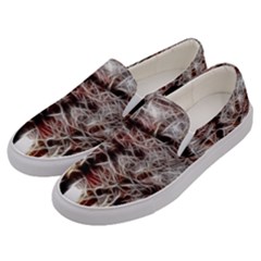 Autumn Fractal Forest Background Men s Canvas Slip Ons by Sudhe