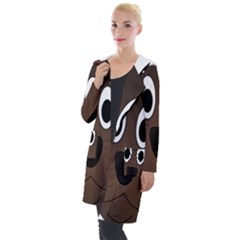 Dog Pup Animal Canine Brown Pet Hooded Pocket Cardigan by Sudhe