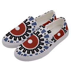 Mandala Art Ornament Pattern Men s Canvas Slip Ons by Sudhe