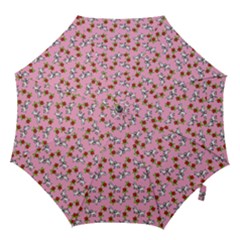 Lamb Pattern Pink Hook Handle Umbrellas (large) by snowwhitegirl