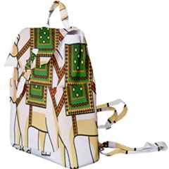 Elephant Indian Animal Design Buckle Everyday Backpack by Sudhe