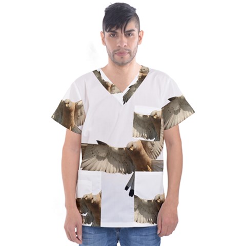Eagle Men s V-neck Scrub Top by Sudhe