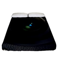 Vintage Camera Digital Fitted Sheet (queen Size) by Sudhe