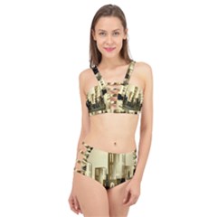 Architecture City House Cage Up Bikini Set by Sudhe