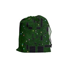 Board Conductors Circuits Drawstring Pouch (medium) by Sudhe
