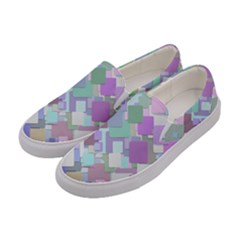 Colorful Background Multicolored Women s Canvas Slip Ons by Sudhe