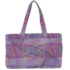 Purple Background Abstract Pattern Canvas Work Bag by Sudhe