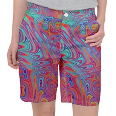 Fractal Bright Fantasy Design Pocket Shorts by Sudhe