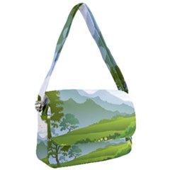 Forest Landscape Photography Illustration Courier Bag by Sudhe