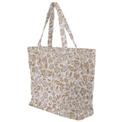 Vector Classical Pattern Zip Up Canvas Bag by Sudhe