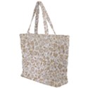 Vector Classical Pattern Zip Up Canvas Bag View1