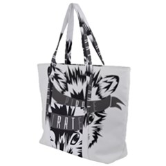 Pirate Rat Animal Pet Danger Zip Up Canvas Bag by Sudhe