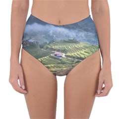 Rock Scenery The H Mong People Home Reversible High-waist Bikini Bottoms by Sudhe