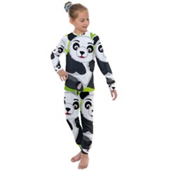 Giant Panda Bear Kids  Long Sleeve Set  by Sudhe