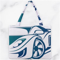 Blue Vector Car Mini Tote Bag by Sudhe