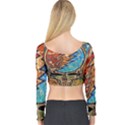 Grateful Dead Rock Band Long Sleeve Crop Top View2