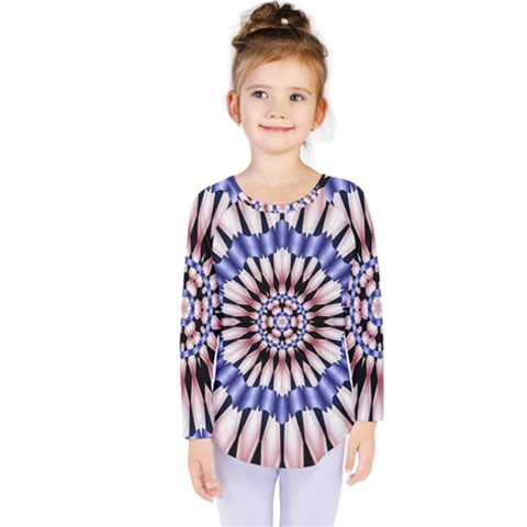 Digital Art Art Artwork Abstract Kids  Long Sleeve Tee by Pakrebo