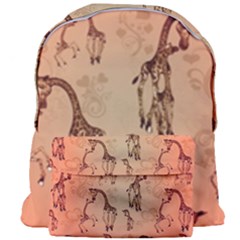 Cute Giraffe Pattern Giant Full Print Backpack by FantasyWorld7