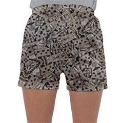 Cyber Punk Pattern Design Sleepwear Shorts by dflcprintsclothing