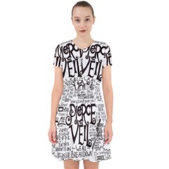 Pierce The Veil Music Band Group Fabric Art Cloth Poster Adorable In Chiffon Dress by Sudhe