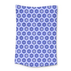 Hexagonal Pattern Unidirectional Blue Small Tapestry by Mariart