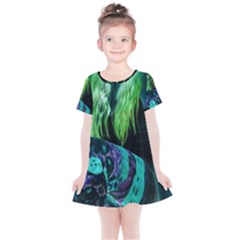 Digital Art Woman Body Part Photo Kids  Simple Cotton Dress by dflcprintsclothing