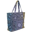 Tile Design Art Mosaic Pattern Zip Up Canvas Bag View2