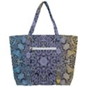 Tile Design Art Mosaic Pattern Zip Up Canvas Bag View3