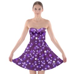 Textile Cross Pattern Square Strapless Bra Top Dress by Pakrebo