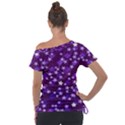 Textile Cross Pattern Square Tie-Up Tee View2