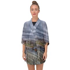 Ohio Supreme Court View Half Sleeve Chiffon Kimono by Riverwoman