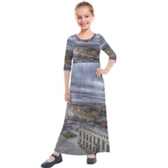Ohio Supreme Court View Kids  Quarter Sleeve Maxi Dress by Riverwoman