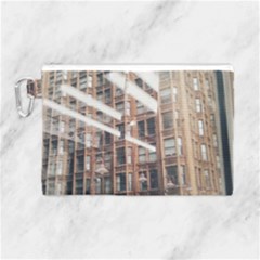 Chicago L Morning Commute Canvas Cosmetic Bag (large) by Riverwoman