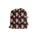 Fox And Trees Pattern Drawstring Pouch (Medium) View1