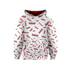 Funny Bacon Slices Pattern Infidel Red Meat Kids  Pullover Hoodie by genx