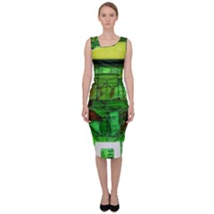 Dublin Scioto Irish Window Sleeveless Pencil Dress by Riverwoman
