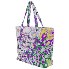 Sketchlines01 Zip Up Canvas Bag by PurpleDuckyDesigns