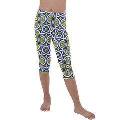 Ml 159 Kids  Lightweight Velour Capri Leggings  by ArtworkByPatrick