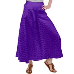 Purple Waves Satin Palazzo Pants by 1dsign