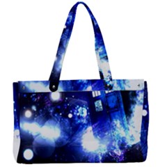Tardis Background Space Canvas Work Bag by Sudhe