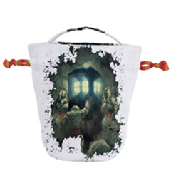 Time Machine Doctor Who Drawstring Bucket Bag by Sudhe