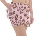 Shopping Bag Pattern Pink Tennis Skirt View3