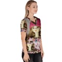 Cute In Pink Women s V-Neck Scrub Top View3
