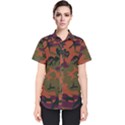 Camouflage Orange Women s Short Sleeve Shirt View1