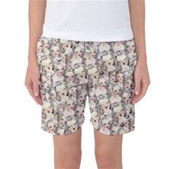 Vintage Singing Heads Women s Basketball Shorts by snowwhitegirl