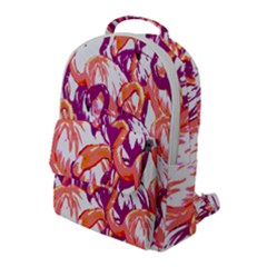 Flamingos Flap Pocket Backpack (large) by StarvingArtisan