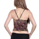 Peacock Feather Bird Exhibition Spaghetti Strap Bra Top View2
