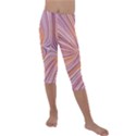 Electric Field Art XXIV Kids  Lightweight Velour Capri Leggings  View1