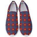 Red Begonias Men s Slip On Sneakers View1