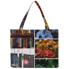 Floral Collage Mini Tote Bag by okhismakingart